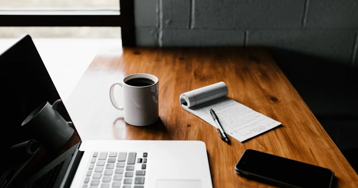 Workspace used to prepare website requirements and project documentation